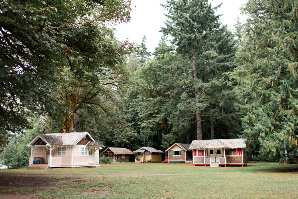 Unique summer camp wedding venue at NatureBridge in Olympic National Park