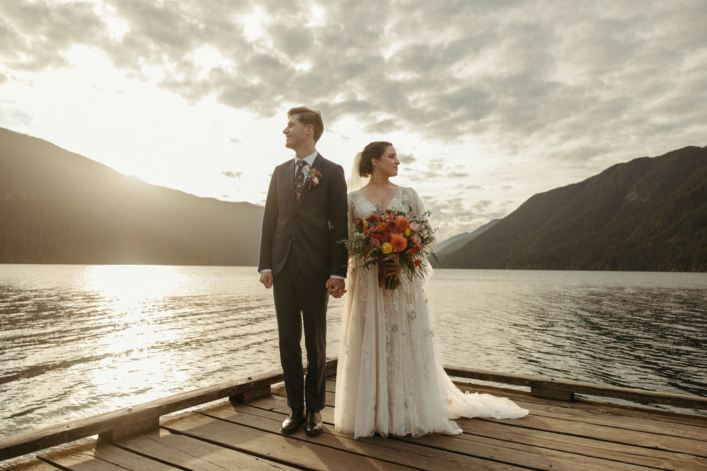 A breathtaking elopement at Lake Crescent in Olympic National Park