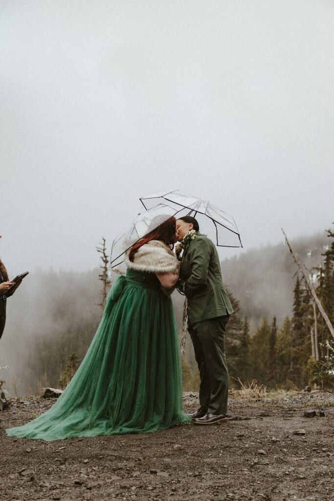 LGBTQ+ wedding ceremony in Olympic National Park, photographed by Wilder Photography