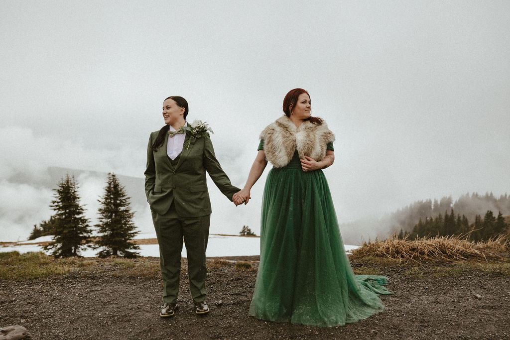 LGBTQ+ elopement in Olympic National Park