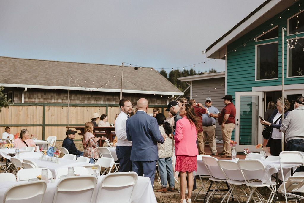 An intimate backyard wedding