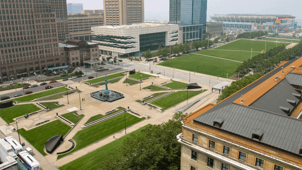 The Mall in Cleveland