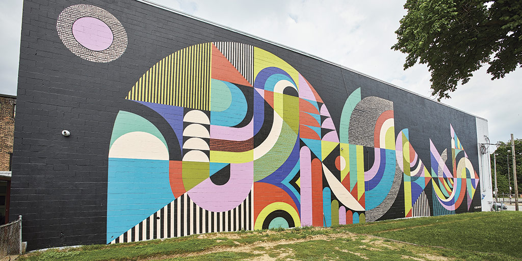 Land Ahoy mural in Cleveland